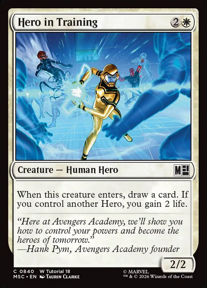 Hero in Training (MSC) (840)