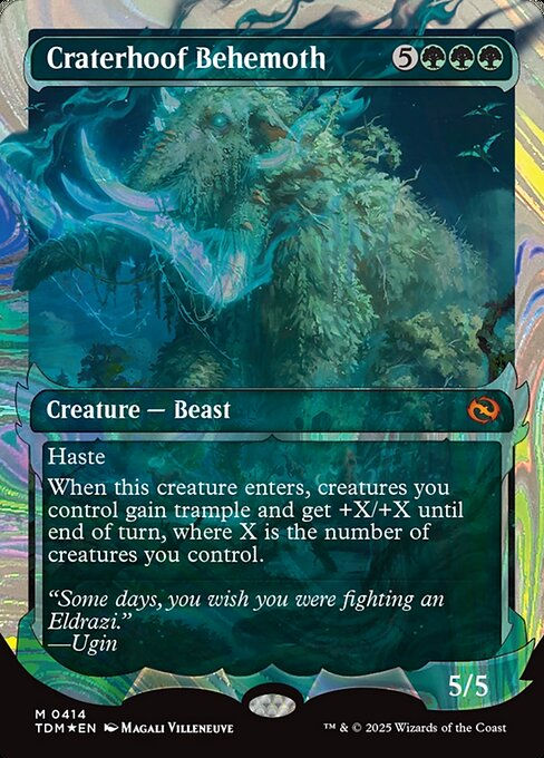 Craterhoof Behemoth (TDM) (414) / Ghostfire Halo Foil