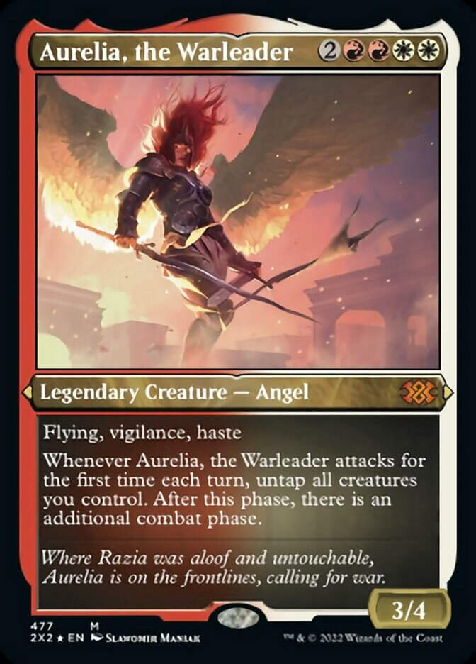 Aurelia, the Warleader (2X2) / Etched Foil