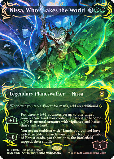 Nissa, Who Shakes the World (blc) (96) / Raised Foil