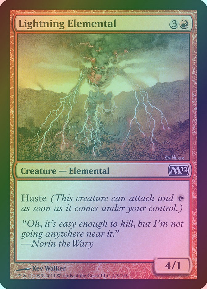 Lightning Elemental (M12) (149) / Foil