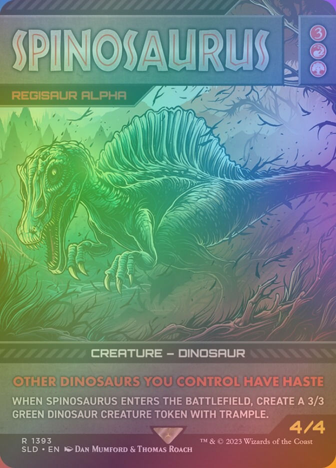Regisaur Alpha (SLD) (1393★) / Borderless / Rainbow Foil