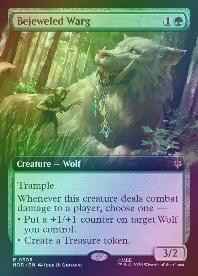 Bejeweled Warg (HOB) (305) / Extended Art / Foil