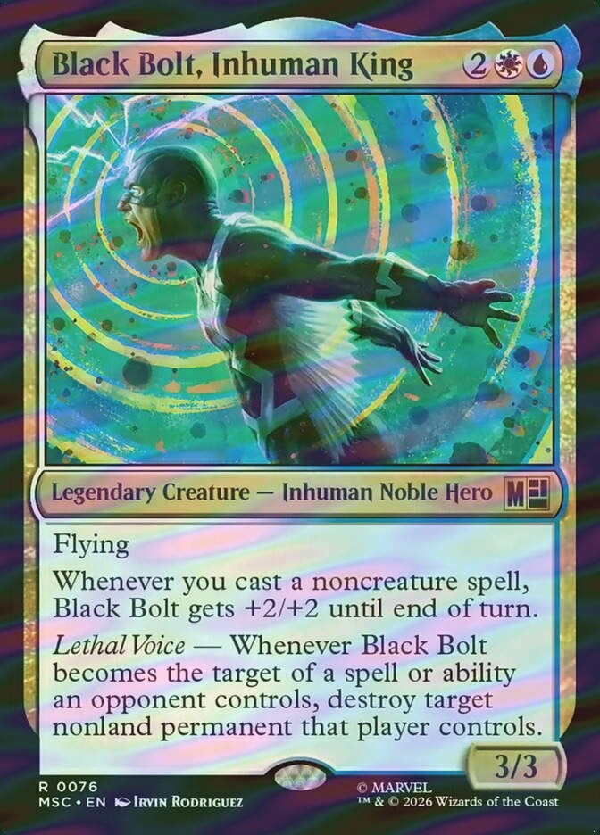 Black Bolt, Inhuman King (MSC) (76) / Surge Foil