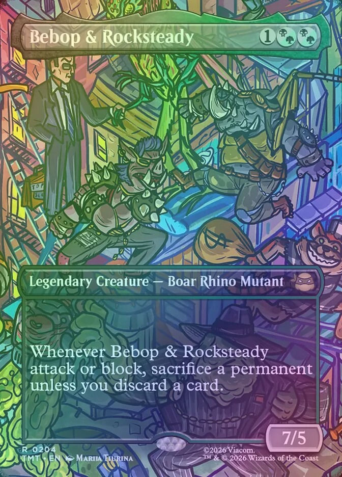 Bebop & Rocksteady (TMT) (204) / Borderless / Foil