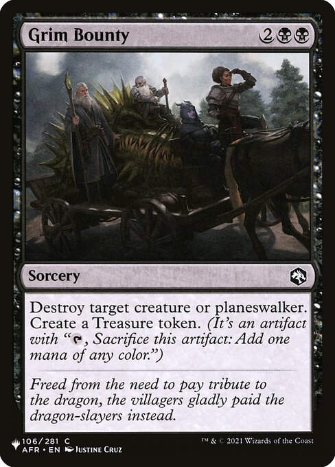 Grim Bounty (PLST) (AFR-106)