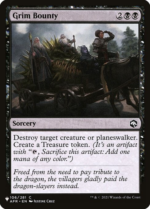 Grim Bounty (PLST) (AFR-106)