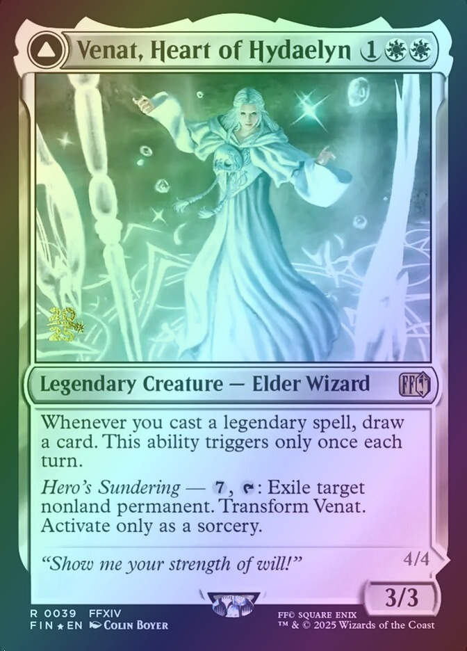 Venat, Heart of Hydaelyn // Hydaelyn, the Mothercrystal (PFIN) (39s) / Foil