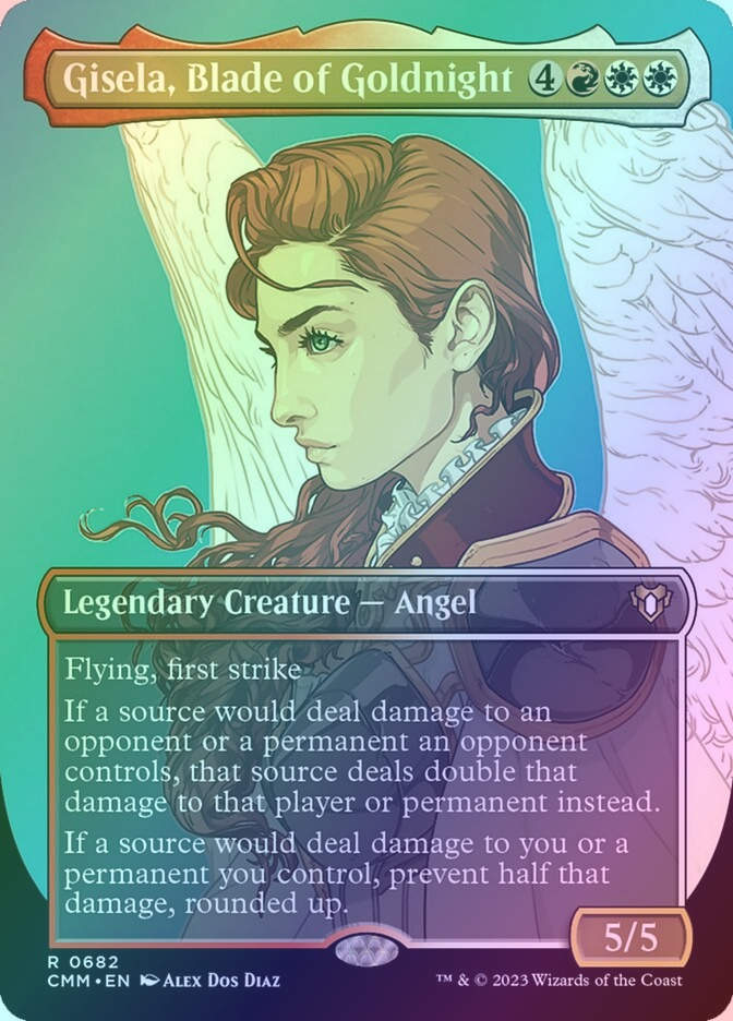 Gisela, Blade of Goldnight (CMM) (682) / Borderless / Foil