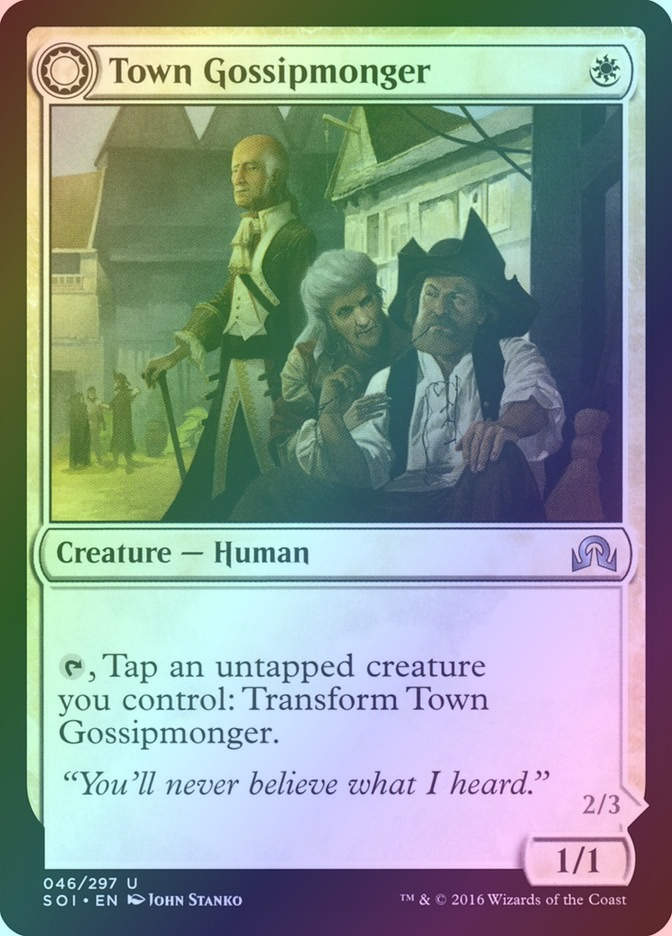 Town Gossipmonger // Incited Rabble (SOI) (46) / Foil