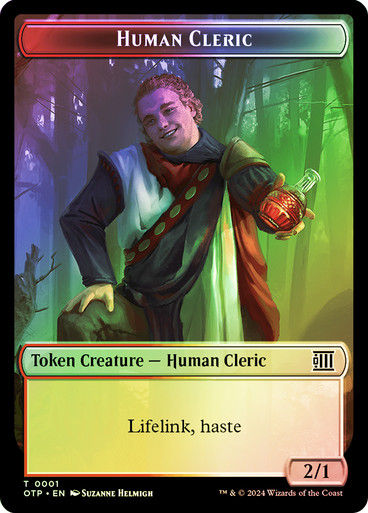 Human Cleric // Mercenary (TOTP) / Foil — cara 1 de 2