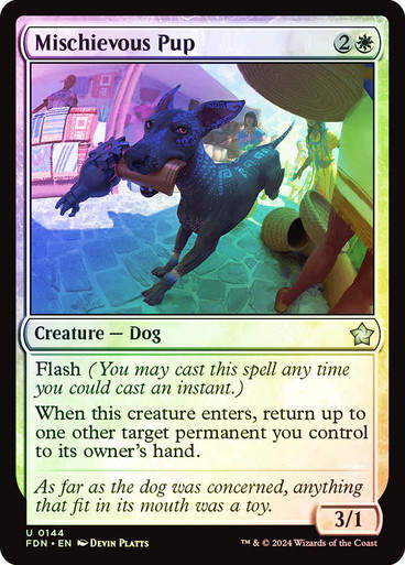 Mischievous Pup (FDN) (144) / Foil