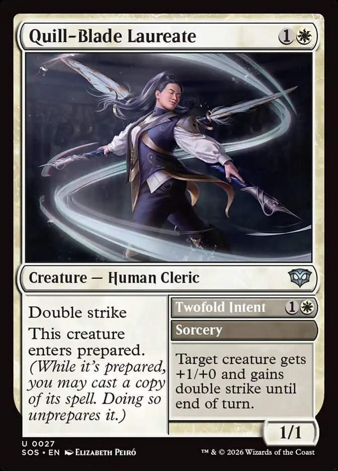 Quill-Blade Laureate // Twofold Intent (SOS) (27)