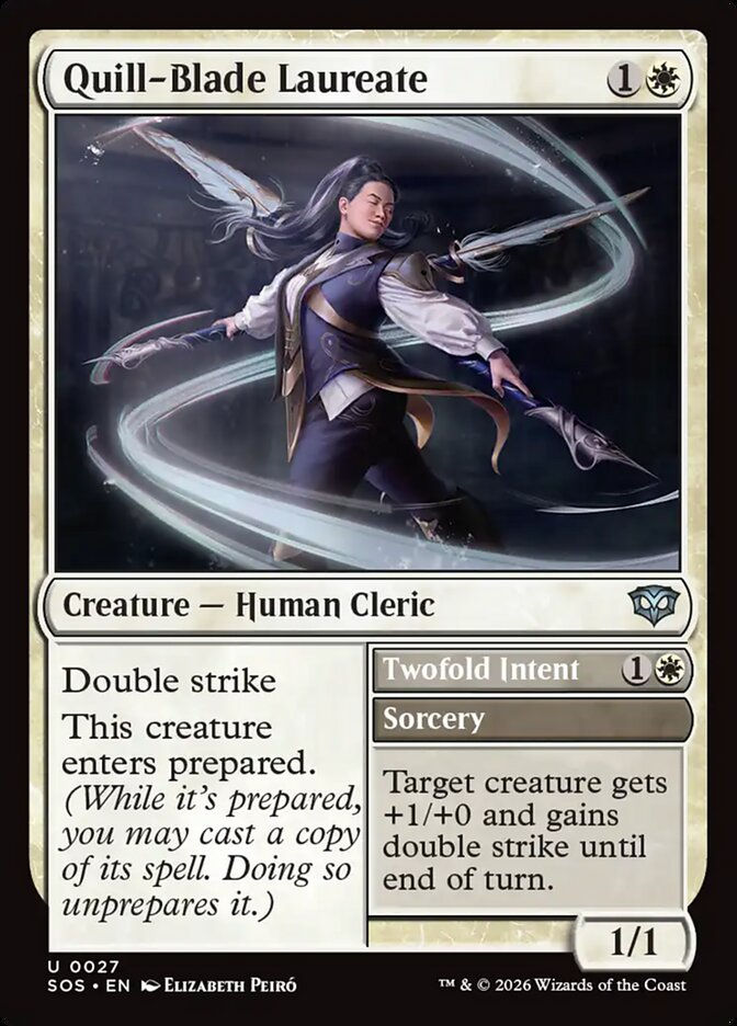 Quill-Blade Laureate // Twofold Intent (SOS) (27)