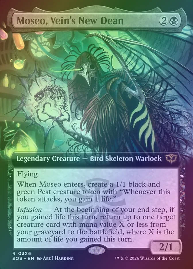 Moseo, Vein's New Dean (SOS) (326) / Extended Art / Foil
