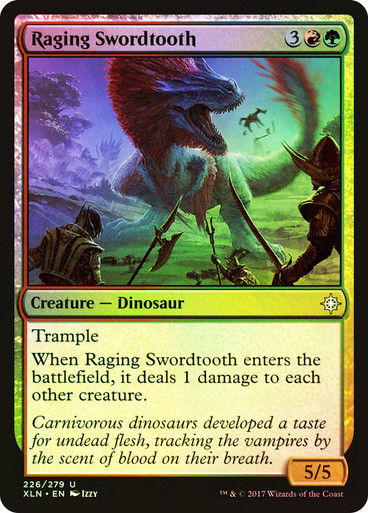 Raging Swordtooth (XLN) (226) / Foil