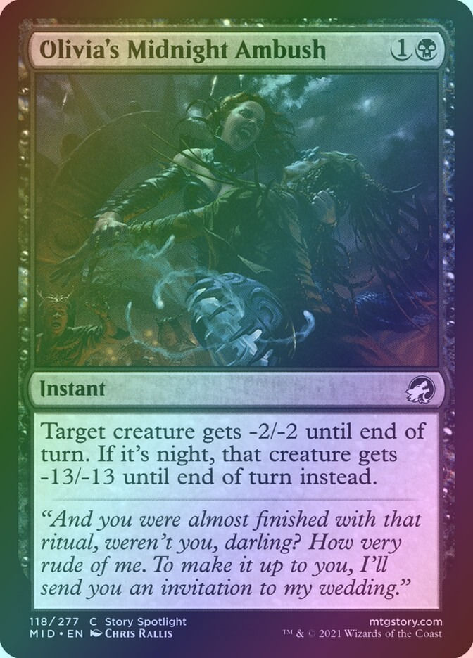 Olivia's Midnight Ambush (MID) (118) / Foil