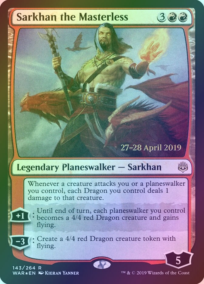 Sarkhan the Masterless (PWAR) (143s) / Foil