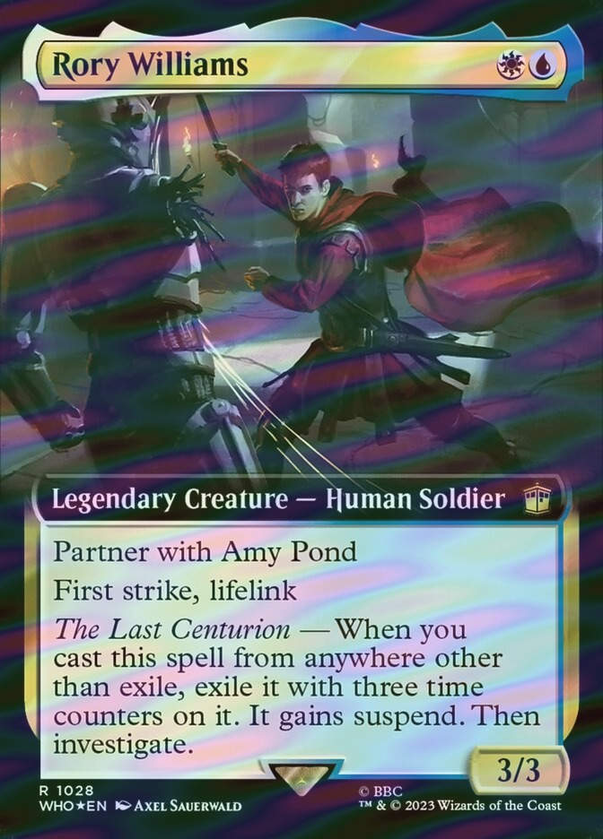 Rory Williams (WHO) (1028) / Extended Art / Surge Foil