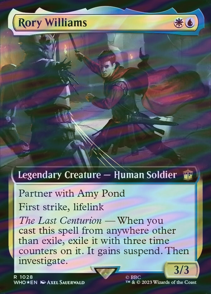 Rory Williams (WHO) (1028) / Extended Art / Surge Foil
