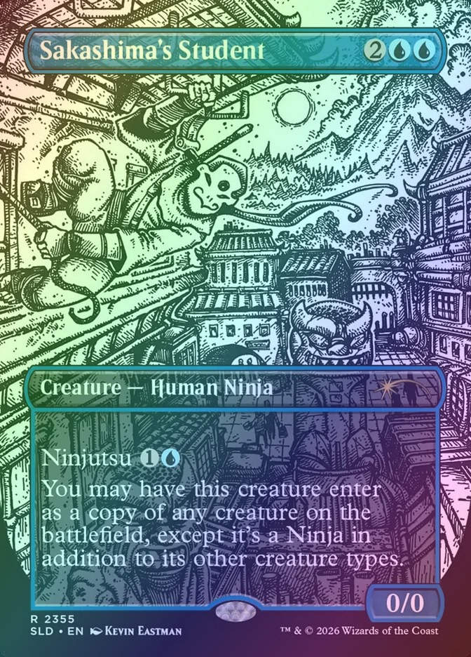 Sakashima's Student (SLD) (2355) / Borderless / Foil