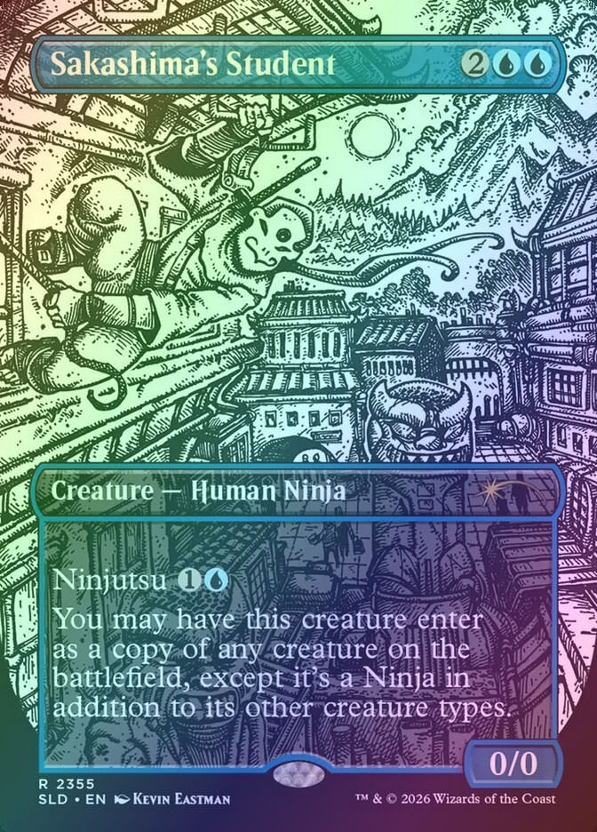 Sakashima's Student (SLD) (2355) / Borderless / Foil
