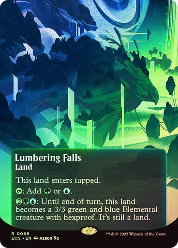Lumbering Falls (EOS) (69) / Borderless / Foil