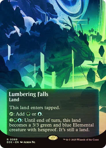 Lumbering Falls (EOS) (69) / Borderless / Foil