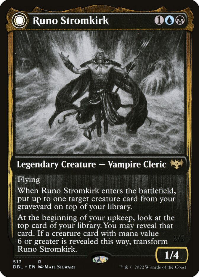 Runo Stromkirk // Krothuss, Lord of the Deep (DBL) (513) — cara 1 de 2