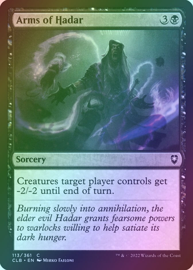 Arms of Hadar (CLB) (113) / Foil