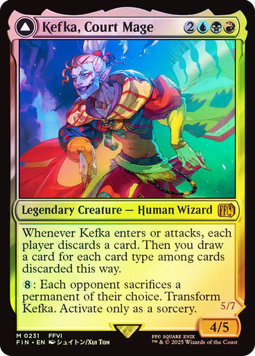 Kefka, Court Mage // Kefka, Ruler of Ruin (FIN) (231) / Foil