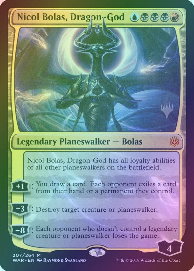 Nicol Bolas, Dragon-God (PWAR) (207p) / Foil