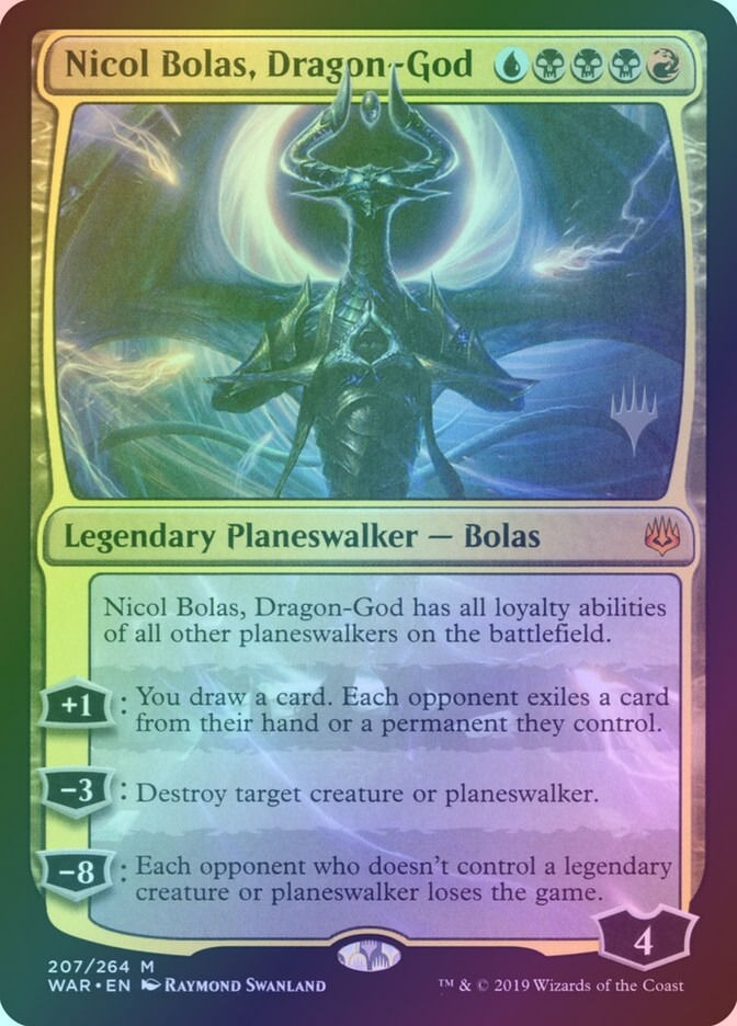 Nicol Bolas, Dragon-God (PWAR) (207p) / Foil