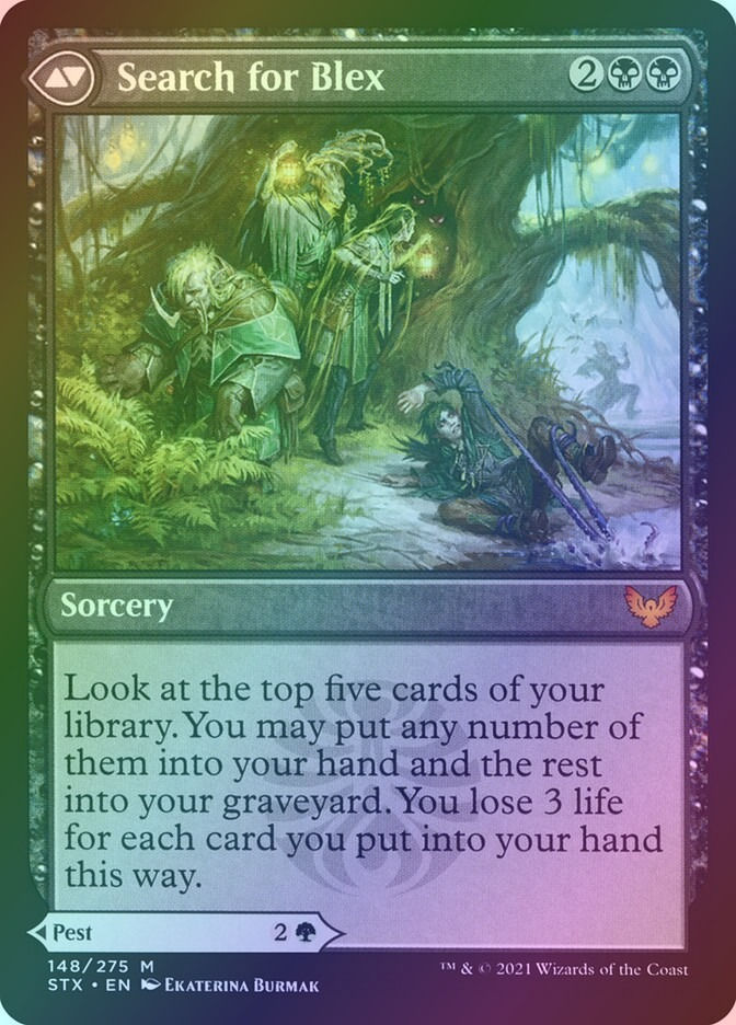 Blex, Vexing Pest // Search for Blex (STX) (148) / Foil — cara 2 de 2