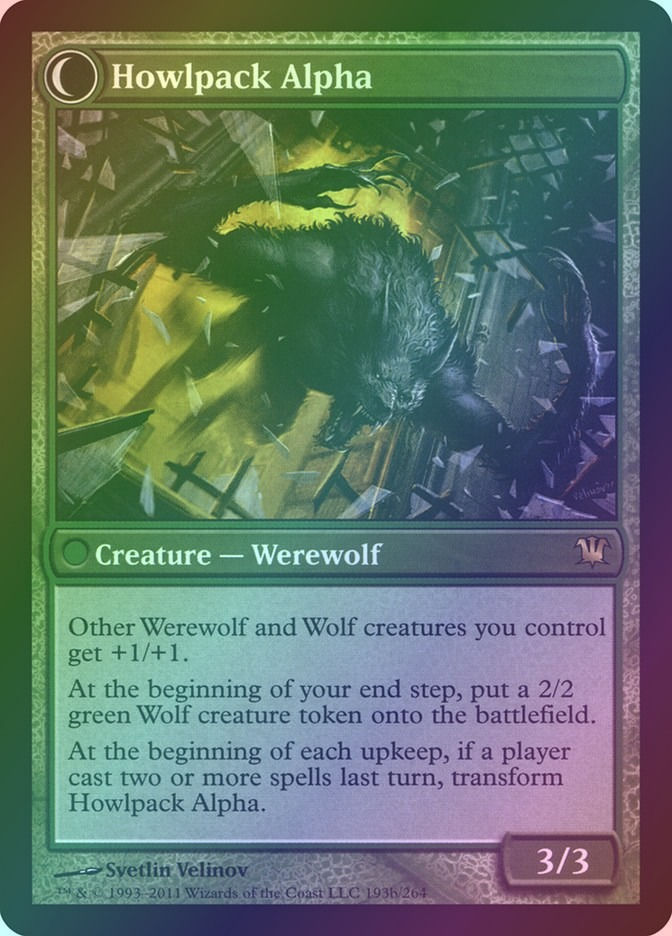 Mayor of Avabruck // Howlpack Alpha (ISD) (193) / Foil — cara 2 de 2