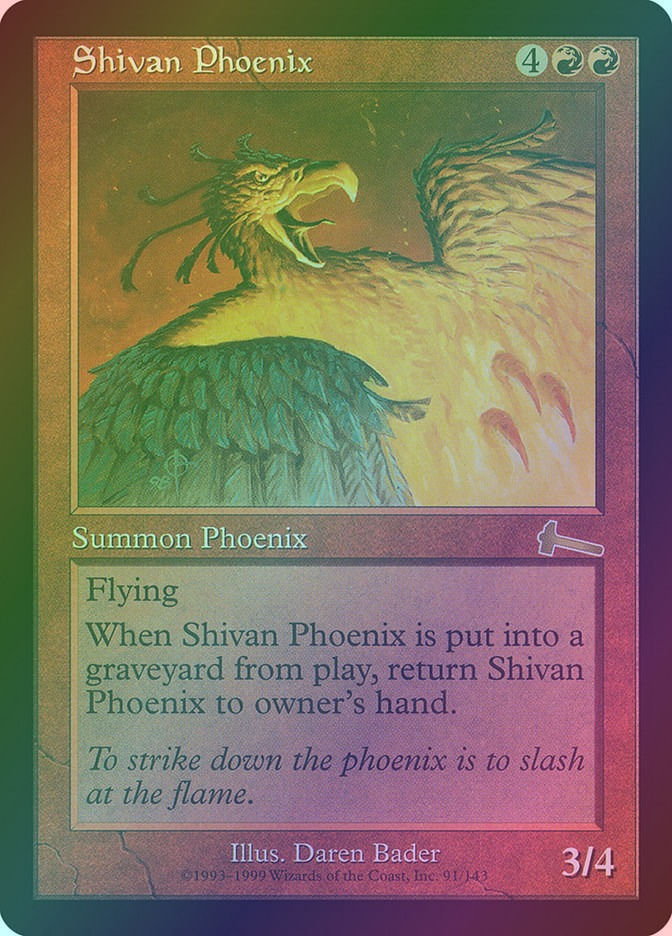 Shivan Phoenix (ULG) (91) / Foil