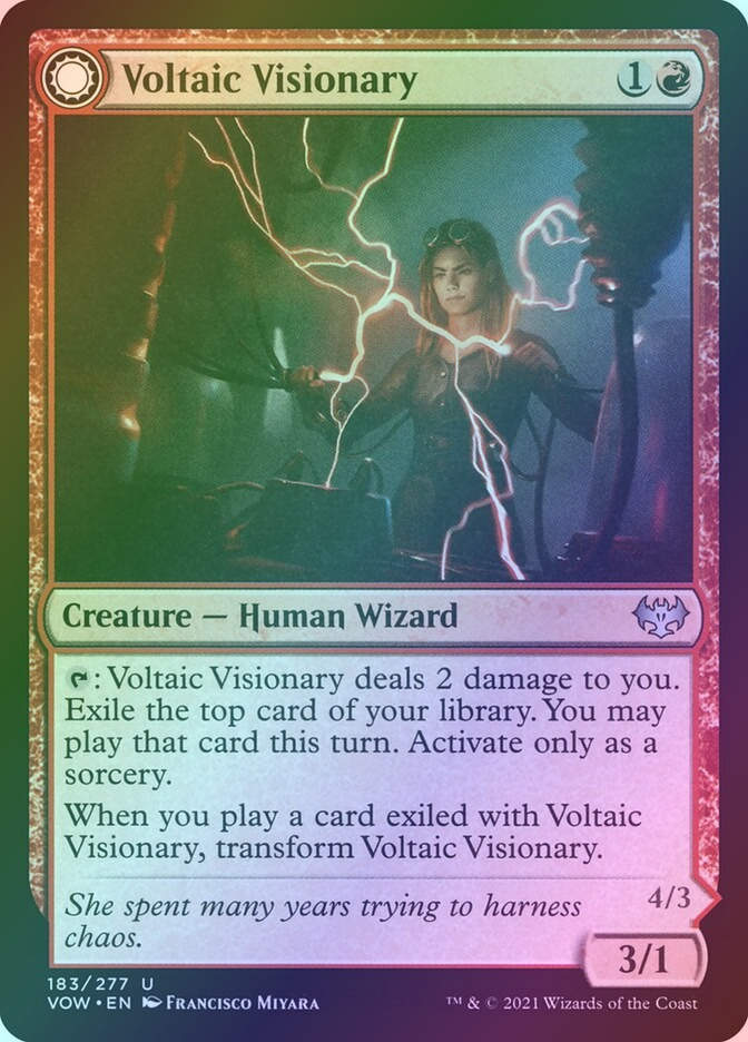 Voltaic Visionary // Volt-Charged Berserker (VOW) (183) / Foil