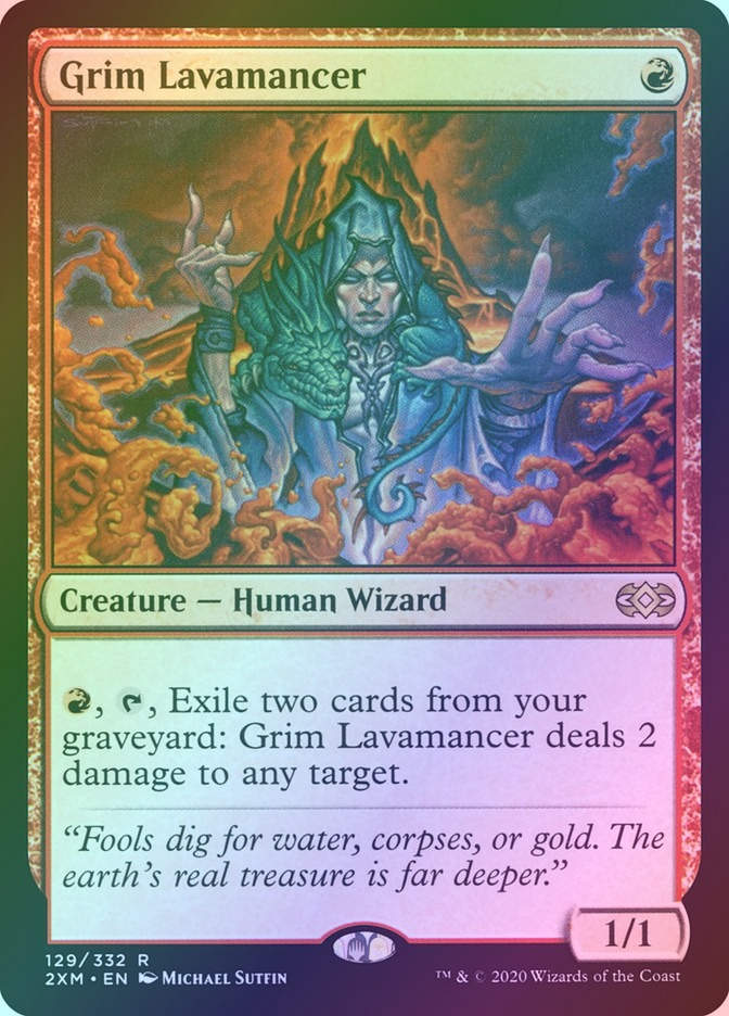 Grim Lavamancer (2XM) (129) / Foil