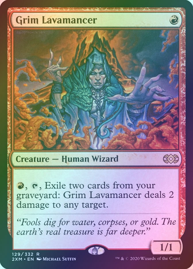 Grim Lavamancer (2XM) (129) / Foil