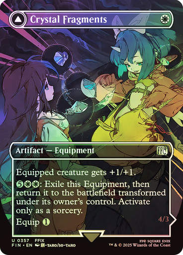 Crystal Fragments // Summon: Alexander (FIN) (357) / Borderless / Foil