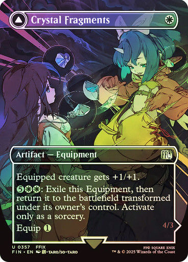 Crystal Fragments // Summon: Alexander (FIN) (357) / Borderless / Foil