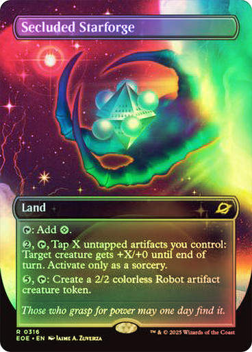 Secluded Starforge (EOE) (316) / Borderless / Foil