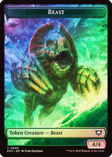 Beast Token (4/4) // Thopter Token (TEOC) / Foil