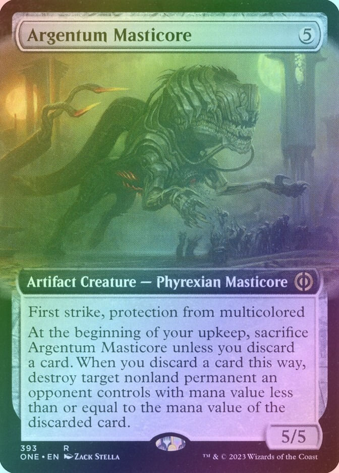 Argentum Masticore (ONE) (393) / Extended Art / Foil