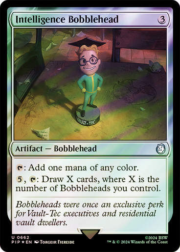 Intelligence Bobblehead (pip) (662) / Surge Foil