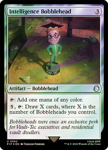 Intelligence Bobblehead (pip) (662) / Surge Foil