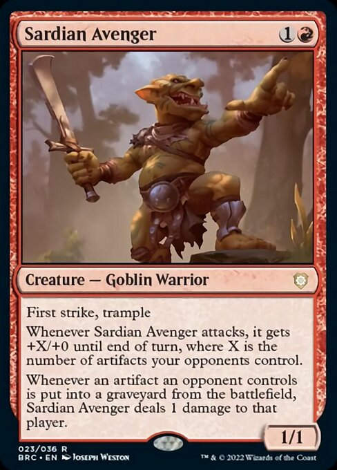 Sardian Avenger (BRC) / Set Booster