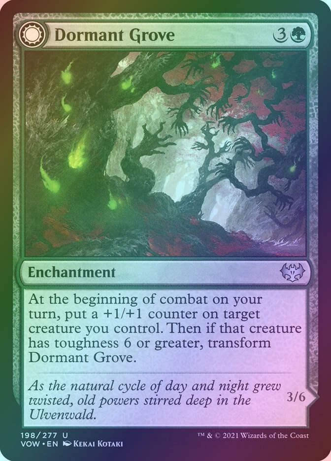 Dormant Grove // Gnarled Grovestrider (VOW) (198) / Foil
