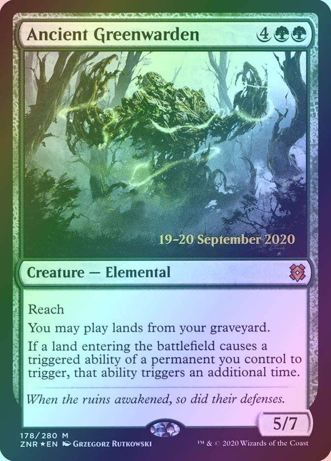Ancient Greenwarden (PZNR) (178s) / Foil
