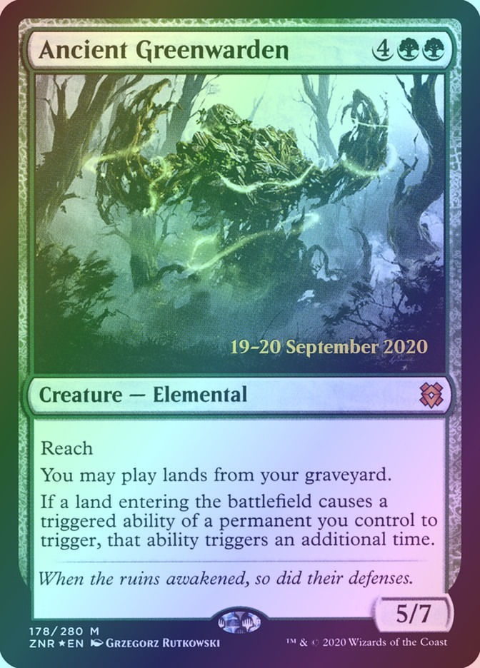 Ancient Greenwarden (PZNR) (178s) / Foil